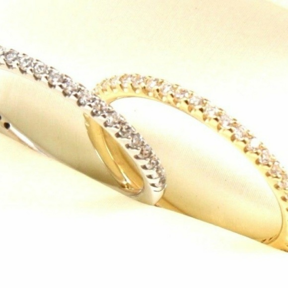 New 14k Solid White or Yellow Gold Wedding Band - Picture 2 of 15